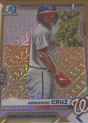 2021 Bowman Chrome Mega Box #BCP-247 Prospects - Gold Refractor /50 (1st)
