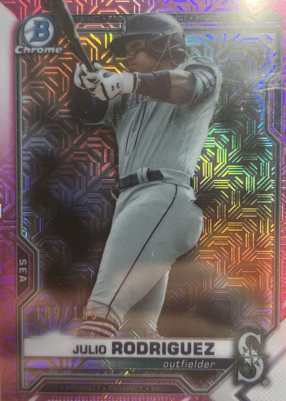 2021 TOPPS BOWMAN CHROME - MOJO REFRACTOR - Z. VEEN - #BCP-183