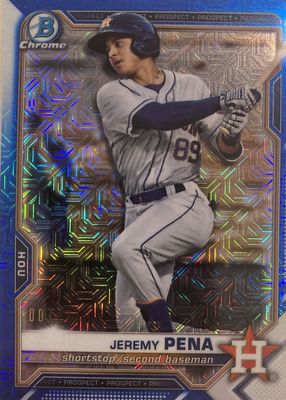 2021 Bowman Chrome Mega Box #BCP-190 Prospects - Blue Refractor /150