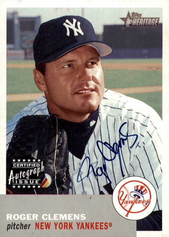 Roger Clemens 2002 Topps Heritage #RO-RCL Real One Autographs SGC 9