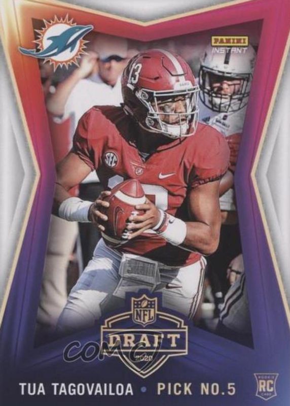 Tua Tagovailoa 2020 Panini Instant #2 Draft Night (/4063) Rookie PSA 10