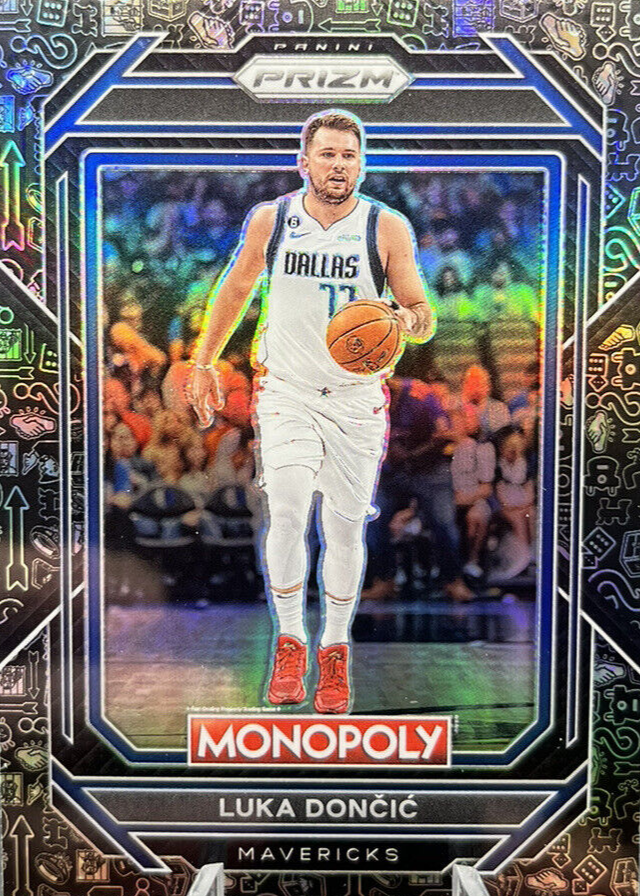 Luka Doncic 2022 Prizm Monopoly #19 Black Icons Price Guide 