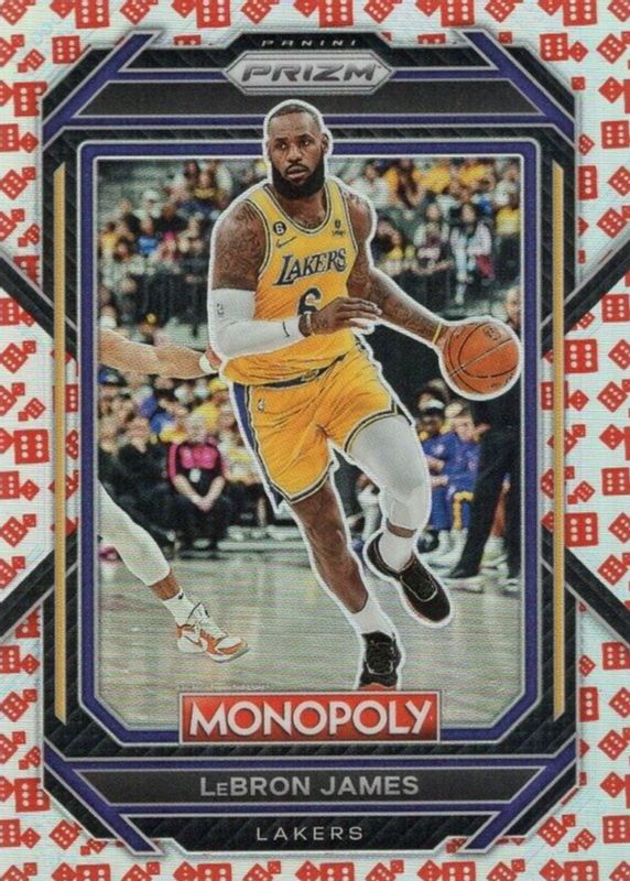 LeBron James 2022 Prizm Monopoly #40 Red Dice SGC 9.5