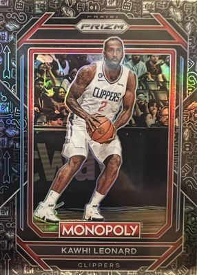 2022 Prizm Monopoly #37 Black Icons