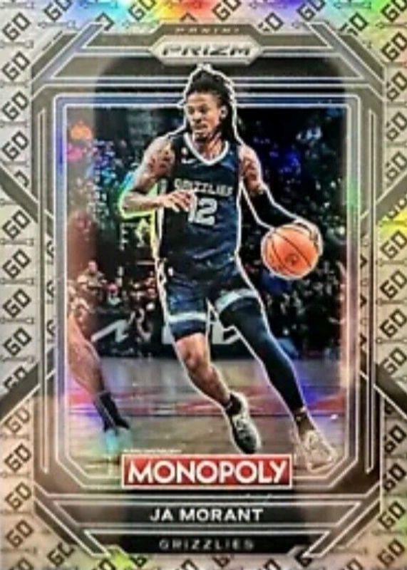 Ja Morant 2022 Prizm Monopoly #43 GO Space RAW