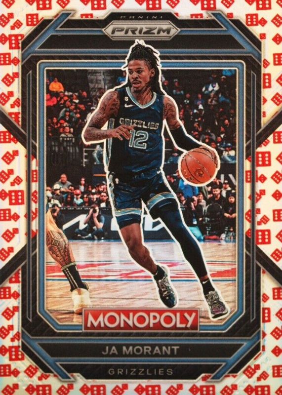 Ja Morant 2022 Prizm Monopoly #43 Red Dice PSA 10