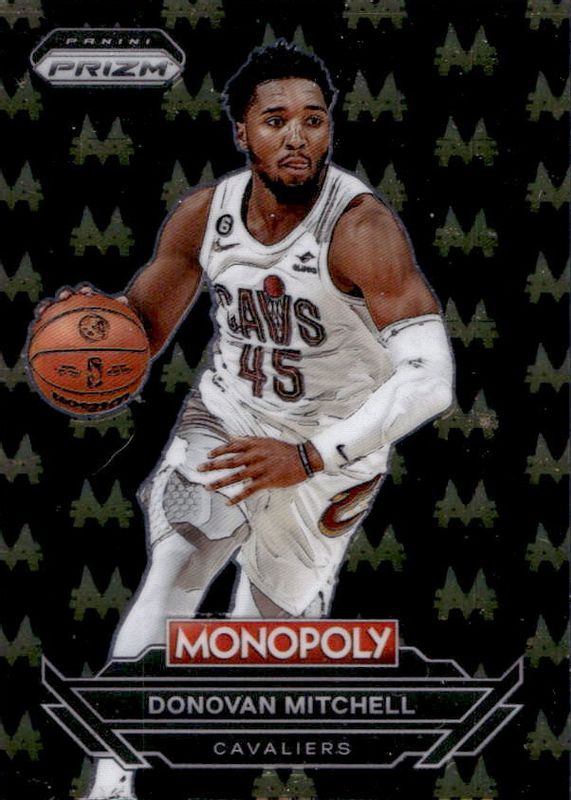 Donovan Mitchell 2022 Prizm Monopoly #M5 Money - Black /(SSP) BGS 9.5