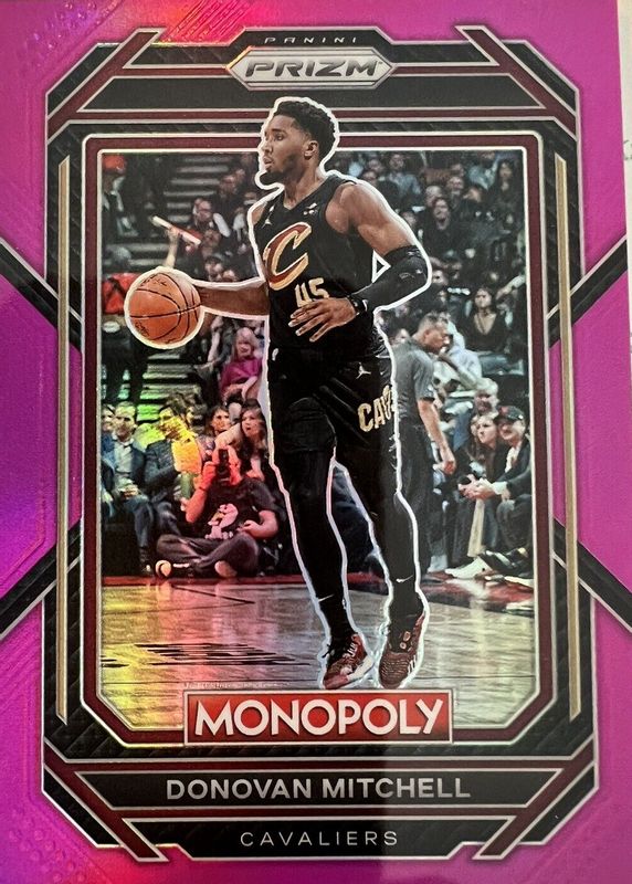 Donovan Mitchell 2022 Prizm Monopoly #18 Pink /149 PSA 9