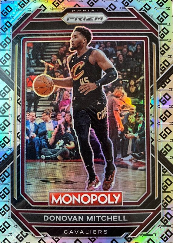 Donovan Mitchell 2022 Prizm Monopoly #18 GO Space RAW