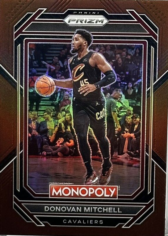 Donovan Mitchell 2022 Prizm Monopoly #18 Brown /249 RAW