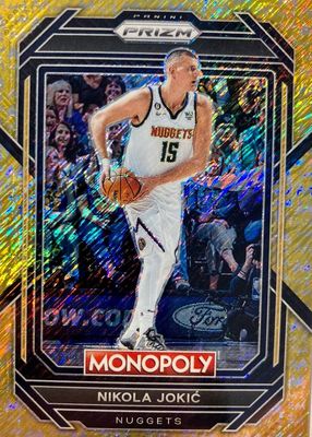 2022 Prizm Monopoly #22 Gold Money Shimmer /500