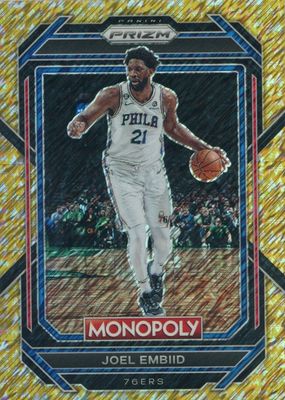 2022 Prizm Monopoly #67 Gold Money Shimmer /500
