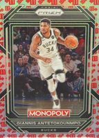Giannis Antetokounmpo 2022 Prizm Monopoly #49 Red Dice Price
