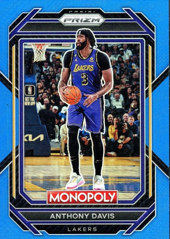 Anthony Davis 2022 Prizm Monopoly #41 Blue /15 PSA 10