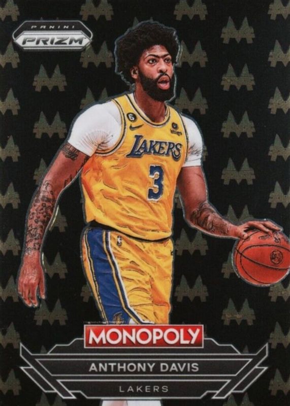 Anthony Davis 2022 Prizm Monopoly #M12 Money - Black /(SSP) PSA 10