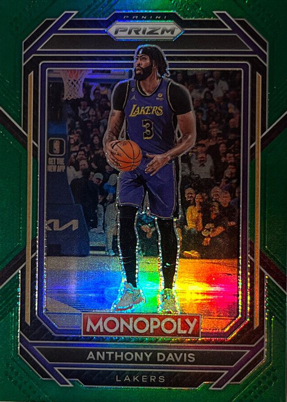 Anthony Davis 2022 Prizm Monopoly #41 Green /24 PSA 10