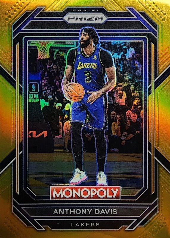 Anthony Davis 2022 Prizm Monopoly #41 Gold /49 PSA 10