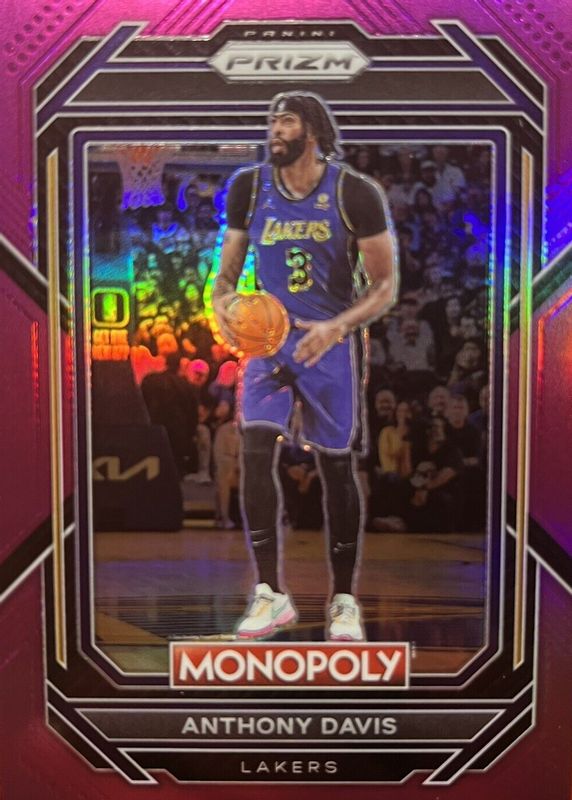 Anthony Davis 2022 Prizm Monopoly #41 Pink /149 PSA 10