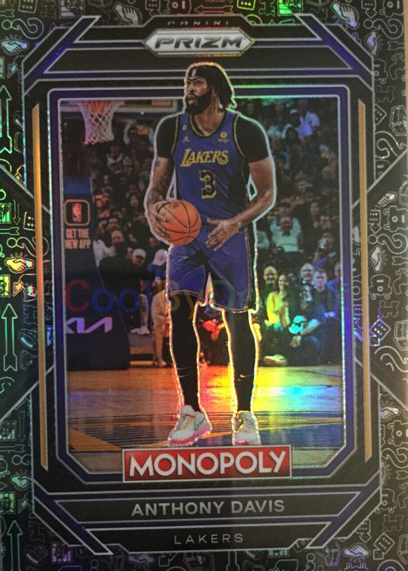 Anthony Davis 2022 Prizm Monopoly #41 Black Icons PSA 10