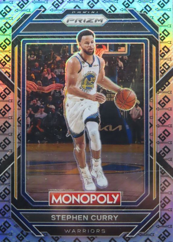 Stephen Curry 2022 Prizm Monopoly #28 GO Space RAW