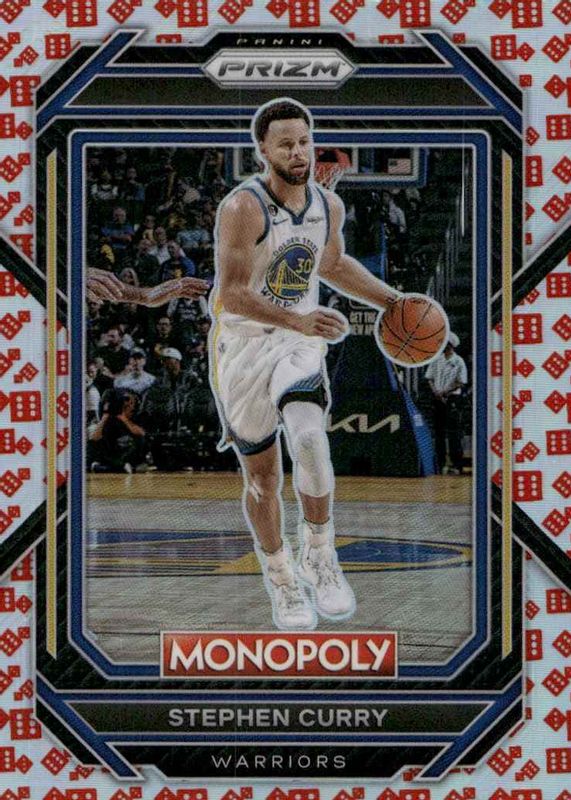 Stephen Curry 2022 Prizm Monopoly #28 Red Dice BGS 10 PRISTINE