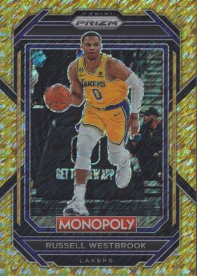 2022 Prizm Monopoly #42 Gold Money Shimmer /500