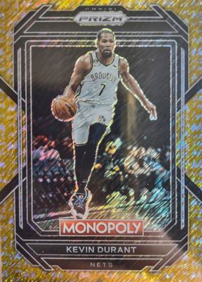 2022 Prizm Monopoly #7 Gold Money Shimmer /500
