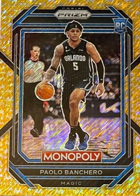 2022 Prizm Monopoly #66 Gold Money Shimmer /500