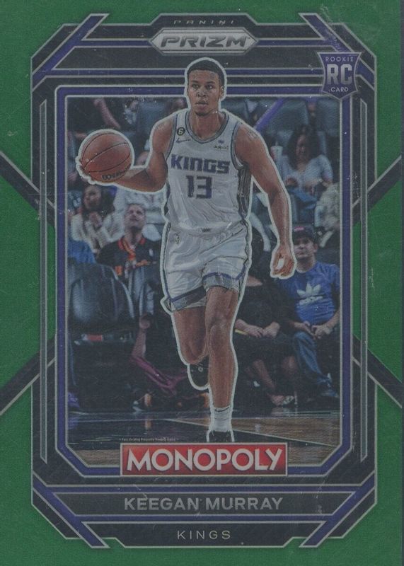 Keegan Murray 2022 Prizm Monopoly #78 Green /24 Rookie PSA 10