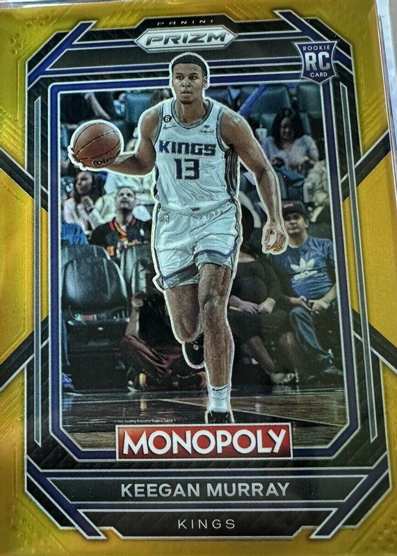 Keegan Murray 2022 Prizm Monopoly #78 Gold /49 Rookie PSA 10