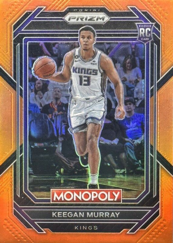 Keegan Murray 2022 Prizm Monopoly #78 Orange /124 Rookie PSA 10