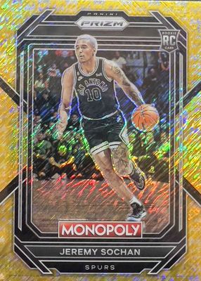 2022 Prizm Monopoly #80 Gold Money Shimmer /500