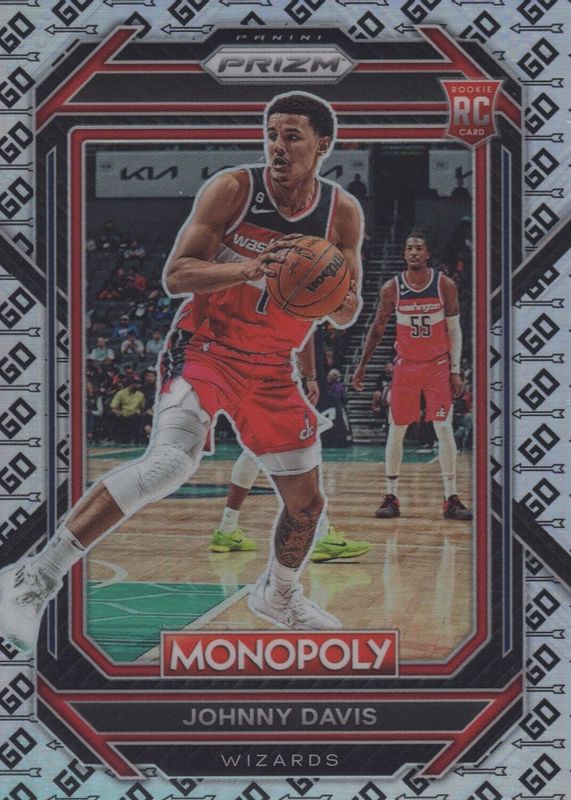 Johnny Davis 2022 Prizm Monopoly #90 GO Space Rookie PSA 10