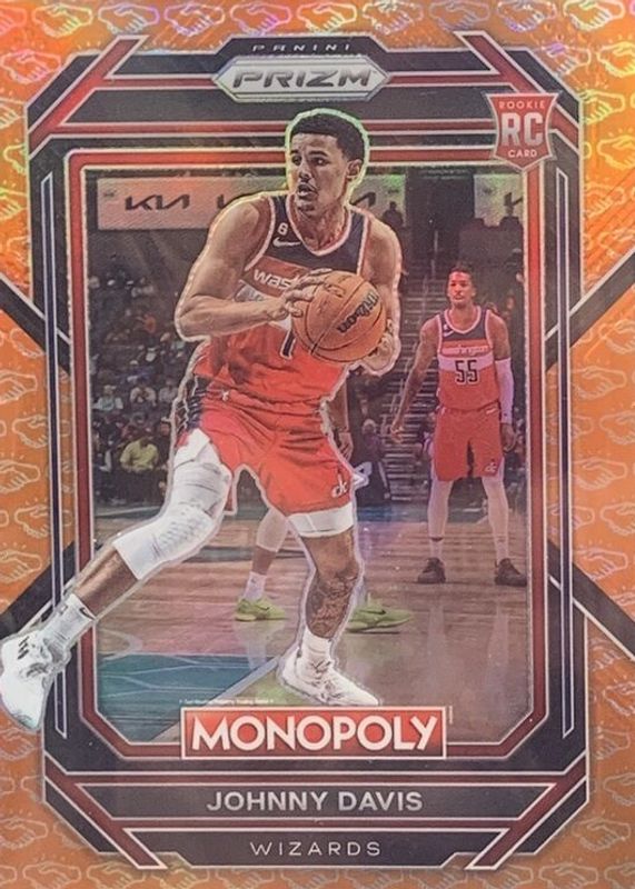 Johnny Davis 2022 Prizm Monopoly #90 Handshake Deal Rookie PSA 10