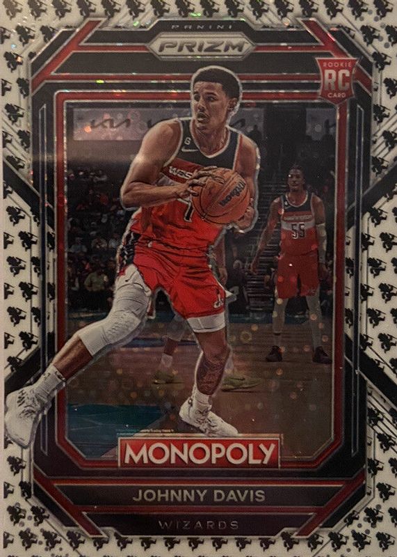 Johnny Davis 2022 Prizm Monopoly #90 Running Mr. Monopoly Rookie PSA 10