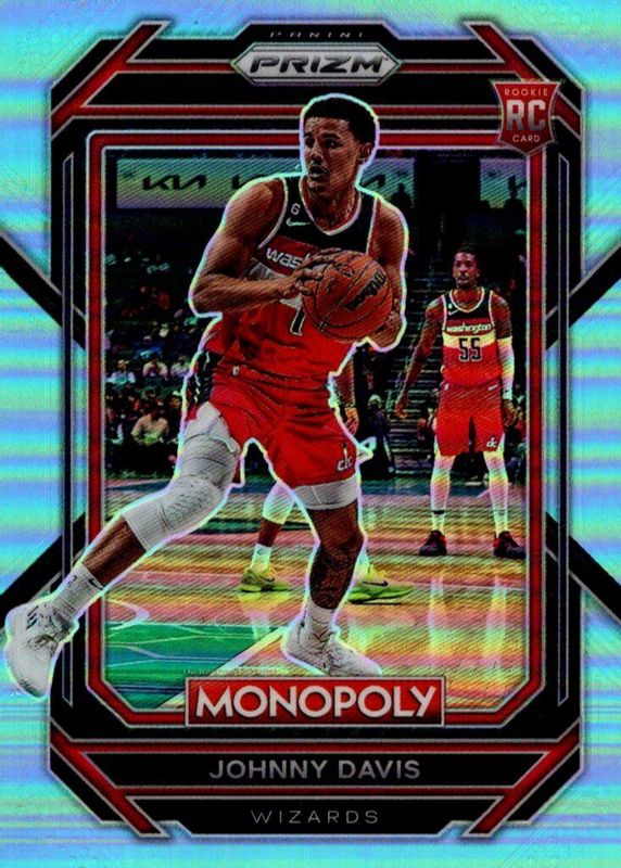 Johnny Davis 2022 Prizm Monopoly #90 Light Blue /199 Rookie PSA 9