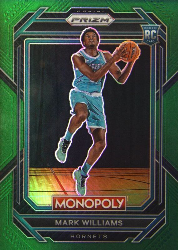 Mark Williams 2022 Prizm Monopoly #12 Green /24 Rookie PSA 9