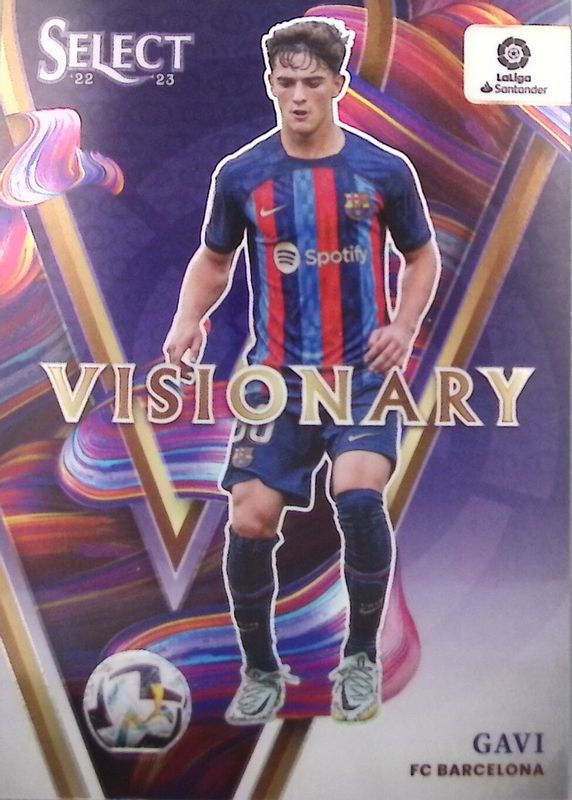 Gavi 2022 Select La Liga #7 Visionary /(SSP) RAW