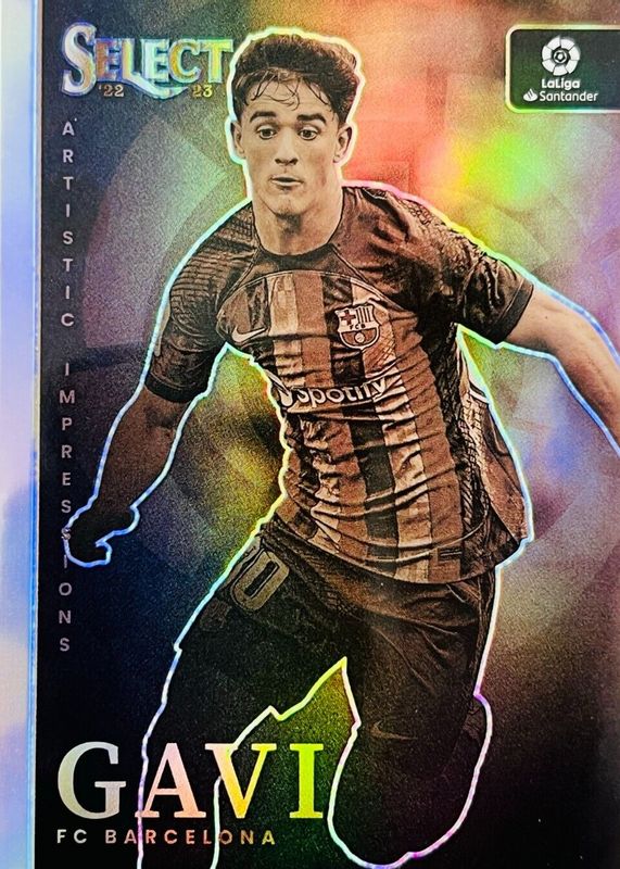 Gavi 2022 Select La Liga #9 Artistic Impressions /(SSP) RAW