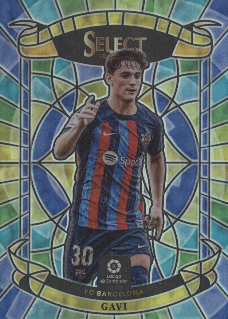 Gavi 2022 Select La Liga #12 Stained Glass /(SSP) Price Guide
