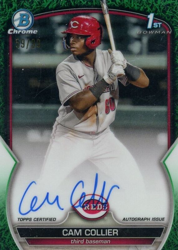 2023 Bowman #CPA-CC Chrome Prospect Auto - Green Grass Refractor /99 (1st)