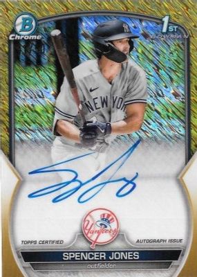 【PSA9】Spencer Jones 1st Bowman Auto /150 Spencer Jones 2023 Bowman #CPA-SJ Chrome Prospect Auto