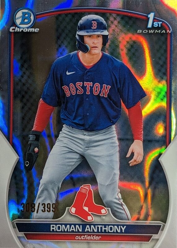 Roman Anthony 2023 Bowman #BCP-71 Chrome Prospects - Lava Refractor /399 (1st) SGC 10