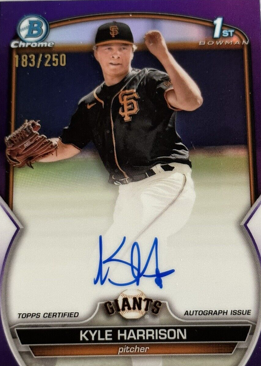 Kyle Harrison Baseball Cards Price Guide - Sports Card Investor