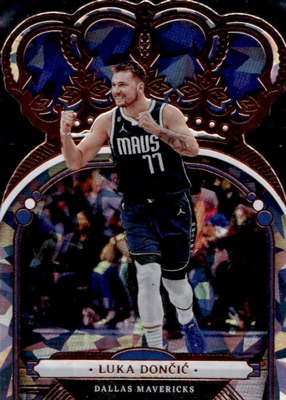 Luka Doncic 2022 Crown Royale #80 Crystal RAW