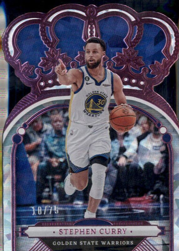 Stephen Curry 2022 Crown Royale #45 Pink Crystal /75 PSA 9