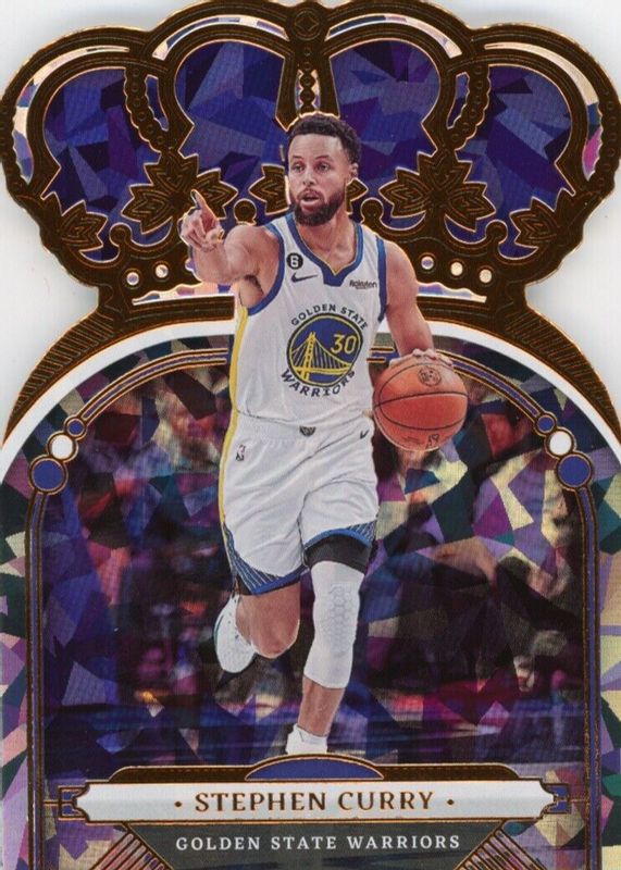 Stephen Curry 2022 Crown Royale #45 Crystal PSA 9