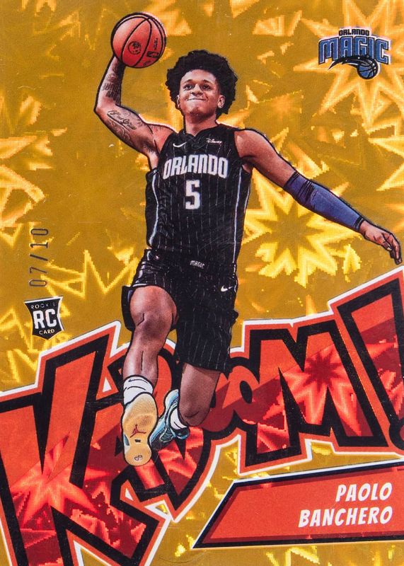 Paolo Banchero 2022 Crown Royale #20 Kaboom! - Gold /10 Rookie SGC 8