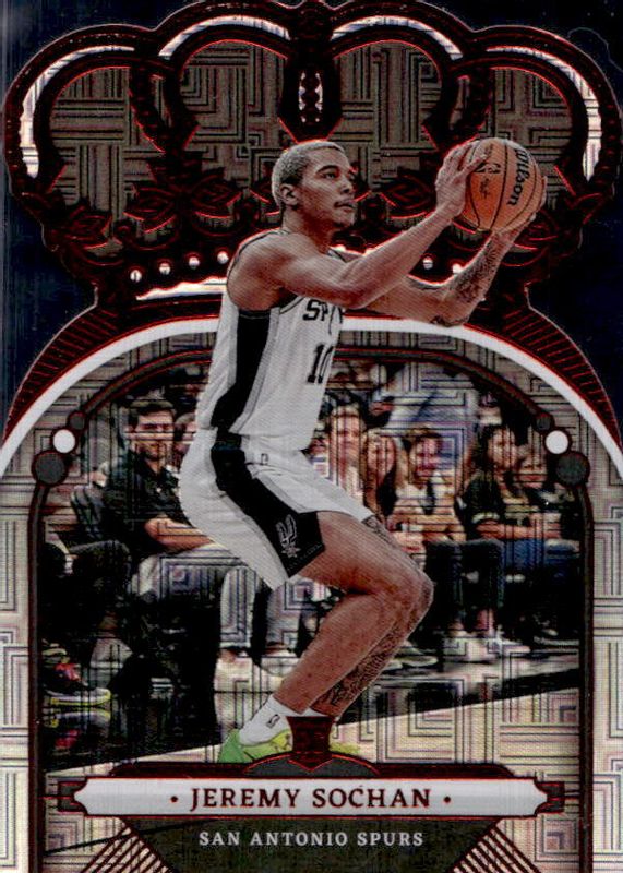 Jeremy Sochan 2022 Crown Royale #53 Asia Red Rookie RAW