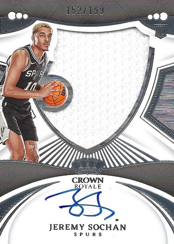 Jeremy Sochan 2022 Crown Royale #129 Rookie Silhouettes /199 RAW